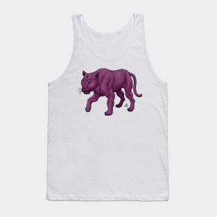 Purple Alien Cat Tank Top